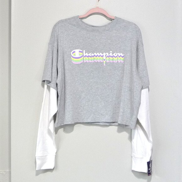 CHAMPION CROPPED SWEATSHIRT XL - Picture 1 of 8